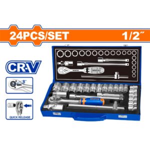24 Pcs 1/2" socket set