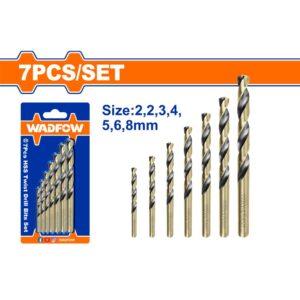 7 Pcs  HSS twist drill bits set