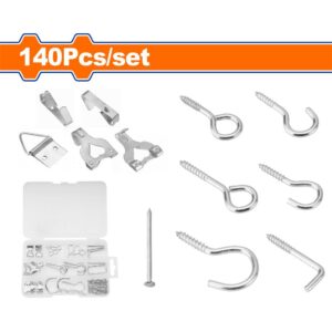 140 Pcs screw hooks kit
